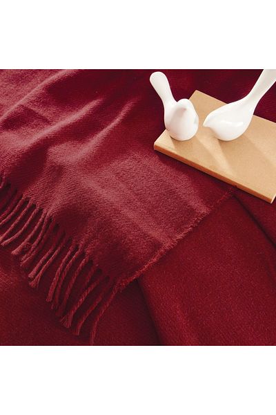 Linens Remedy Acrylic Throw / Tv Blanket Red