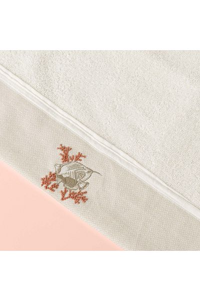 Linens Ecru 50X85 cm Aqua Cotton Face Towel
