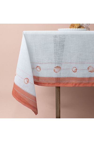 Linens Coral 150X250 cm Table Cloth Gray Tile