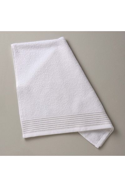 Linens Pearl Cotton Face Towel - 50X80 cm White