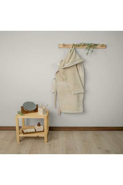 Linens Linty M/L Linen Bathrobe