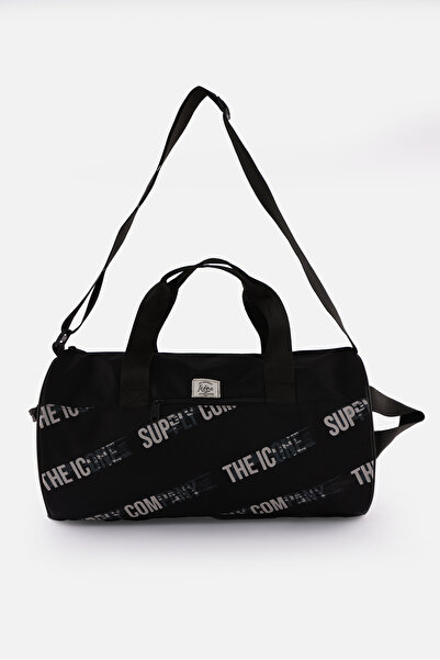 ICONE BAG Unisex Sports Bag - Cylinder Model, Printed, with Pocket, Handle and Adjustable Strap