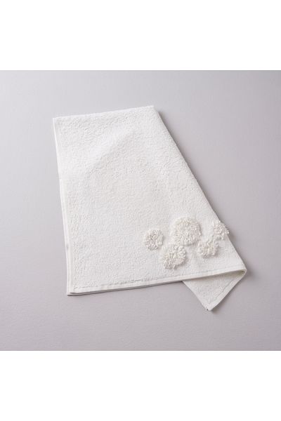 Linens Ecru Glace Cotton Face Towel - 50X80 cm