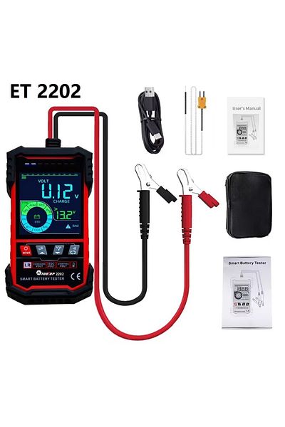 TOOLTOP Et2202 12v 24v Car Battery Tester Internal Resistance Load Discharge Current Test 3.2 Inch C