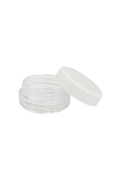 SZCJMYKJ 20g White Cap 10pcs 2g 3g 5g 10g 15g 20g 30g Plastic Cosmetics Makeup Box Nail Art Storage Pot Conta