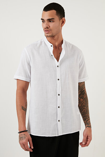 Buratti Ανδρικό πουκάμισο 100% βαμβακερό γιακά κοντό μανίκι Cf21s113899