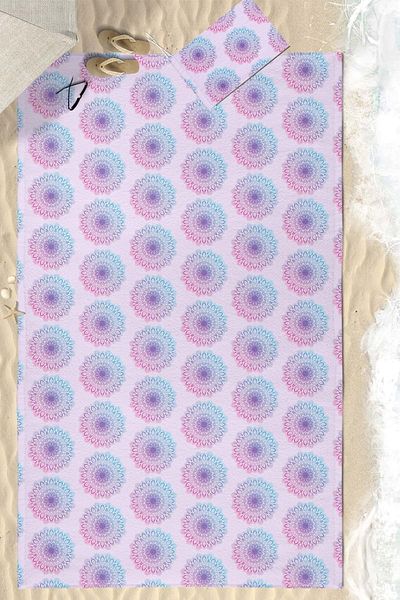 VEVİEN HOME Lilac Flower Imprimat Digital 150x220 Cm Prosoape de plajă pentru familie rezistente la nisip