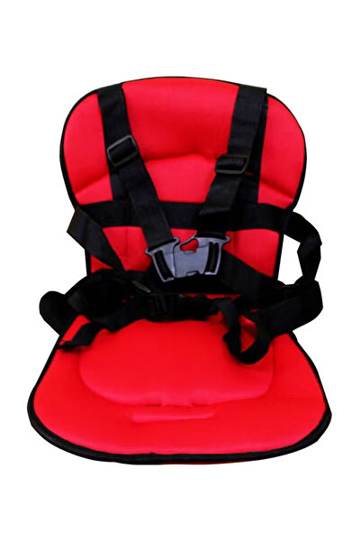 Yelajoy Kid's Car Seat,multifunctional Portable Cushioned,adjustable With Safety Harness,red