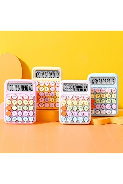 Mioji Mio CL12 Mekanik Tuşlu 12 Haneli Büyük Ekranlı 4 Fonksiyonlu Hesap Makinesi - Beyaz