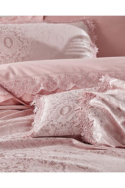 Cotton Box Powder Elegance Chi Chi Double Pique Duvet Cover Set
