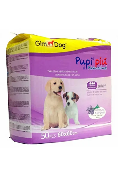 Gimdog Lavender Scented Dog Pee Pad 50 Pieces 60X60 cm