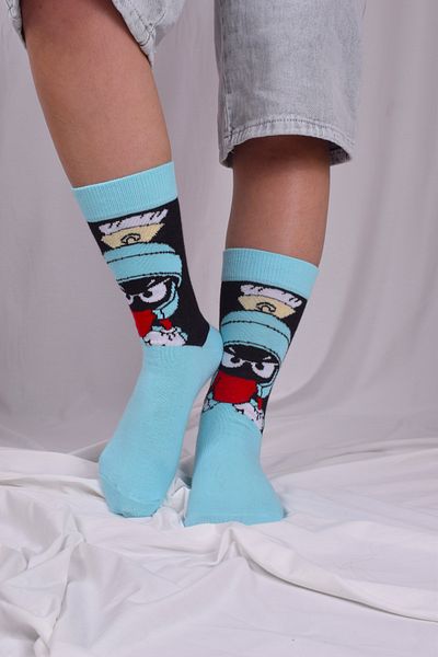 Belyy Socks Unisex πολύχρωμες κάλτσες 5 πακέτων με χαρακτήρα κινουμένων σχεδίων