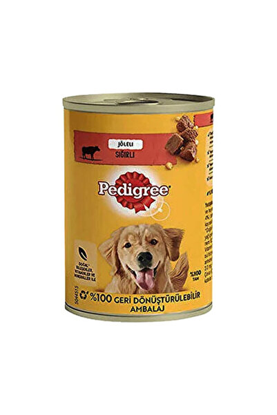 Pedigree Sığır Etli Yetişkin Köpek Konservesi 6 Adet 400 gr