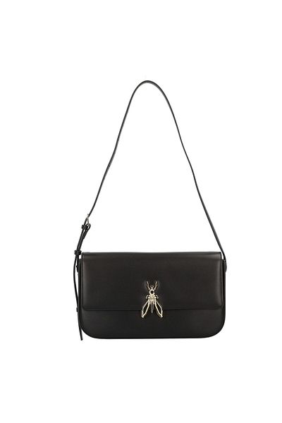 Patrizia Pepe Essential Fly Shoulder Bag Leather 31 Cm