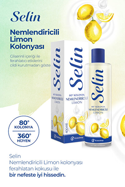 Selin Nemlendiricili Limon Kolonyası 3'lü (1200 ML)