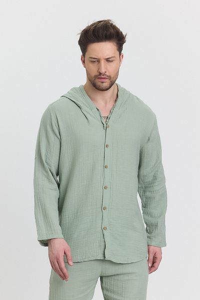 Heaven Ephesus Green Coated Pantalon and Door South Set - Tkm1E -4010-5040