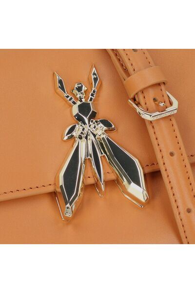 Patrizia Pepe Essential Fly Shoulder Bag Leather 22 cm