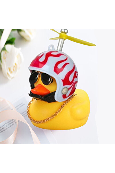 Choice خوذة سيارة من النوع 12 مع قلادة رياح مكسورة على شكل بطة صفراء صغيرة لد...