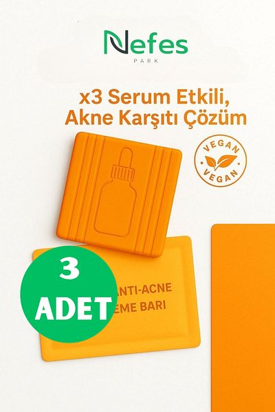 nefes 3 Pieces Kanza Kojic Acid Soap, Anti-Blemish Kojic Skin Care Soap with Turmeric and Kojic Acid