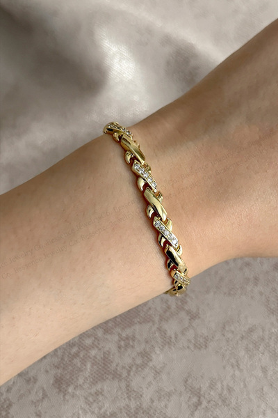 Bessence Jewelry Co XUPING Bileklik VIP Sonsuzluk Model Zirkon Taşlı