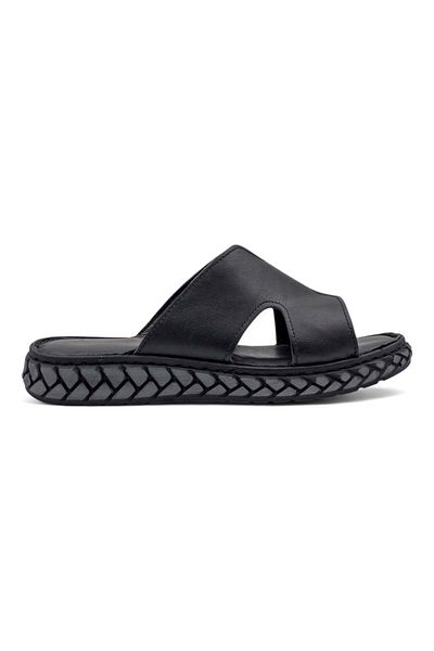 Shoes Mr White Orthopedic V Model Genuine Leather Women's Slippers Black