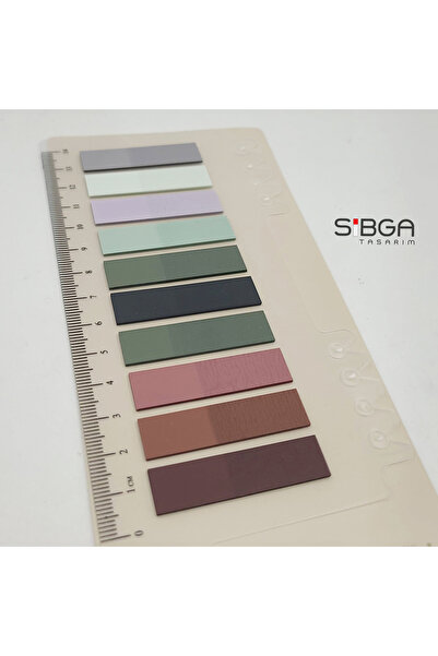 sibga tasarım Şeffaf Renkli Postit Post-it Post It. Kitap Ayracı Ayraç Postit Sticker Not Kağıdı 200 Yaprak
