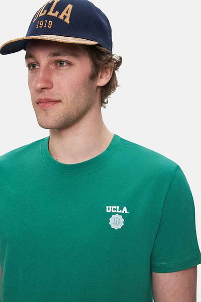 UCLA Ανδρικό μπλουζάκι με στάμπα Bass Green Crew Neck
