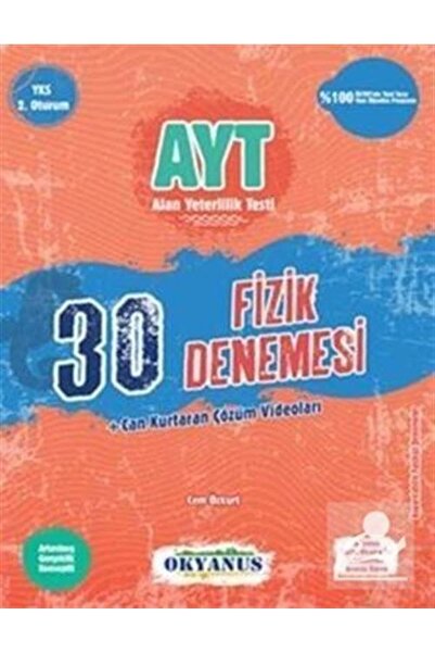 Okyanus Yayınları Ayt 30 Fizik Denemesi