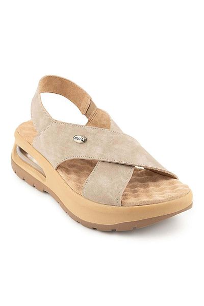 Muya Nwanwa Anatomical Air Max Sole Heel Spur Women's Sandals Cream
