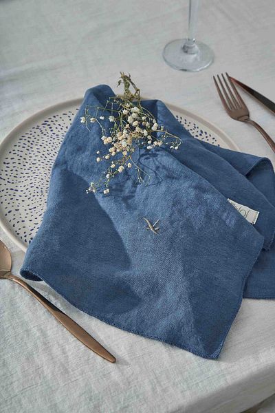 JOJOMIA April Fabric Service Presentation Napkin 45X45 Denim