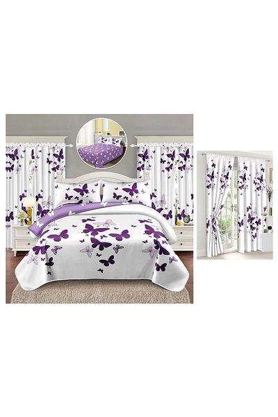 CHIRASO CHIRASO FINET 6 Piece Bedding Set with Drapery, Sheet 160x230, Quilt 160x200
