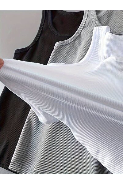 Paşa Yıldız قميص داخلي رجالي كلاسيكي من القطن مكون من 3 قطع