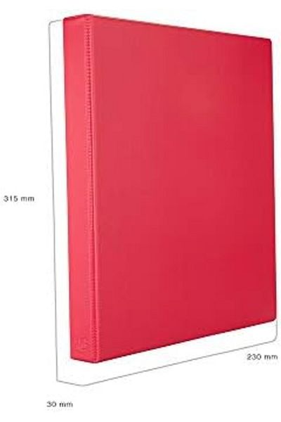 Mu Art Ahşap Mrt 227K.A Folder/File A4 Plastic Student/Find Account 3 cm Back 4 Ring D Mechanism Black Box I