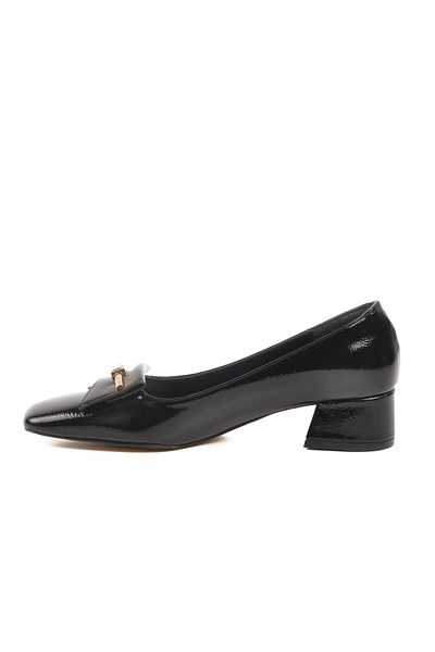 AYAKMOD Black Wrinkled Women's Evening Dress Shoes 704685 Z