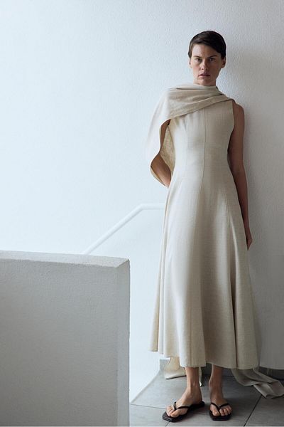 Suud Collection Φυσικό φόρεμα από λινό Erin