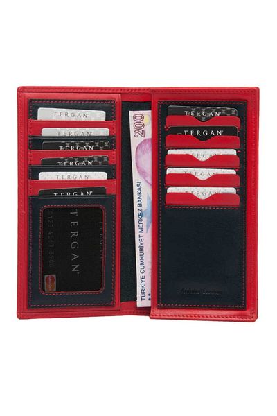 Tergan Navy Blue Genuine Leather Men's Wallet - S1Ce00001610-H5M