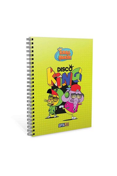 TEKNO İSTANBUL Gıpta Kral Şakir A6 Spiral Cardboard Cover Lined Notebook Light Green