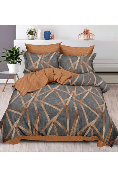 CHIRASO CHIRASO Finet Bedding Set, 6 Pieces, 2 Persons, Sheet 240x250, Quilt 200x230, 4 Pillowcases, Print
