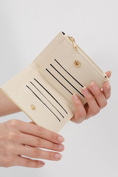 Addax Zippered Snap Closure Wallet CZDN119