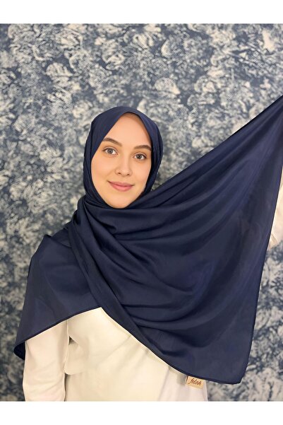 felah Leya Koleksiyonu I %100 Pamuk Vual Şal I Parlak Indigo Mavi Şal
