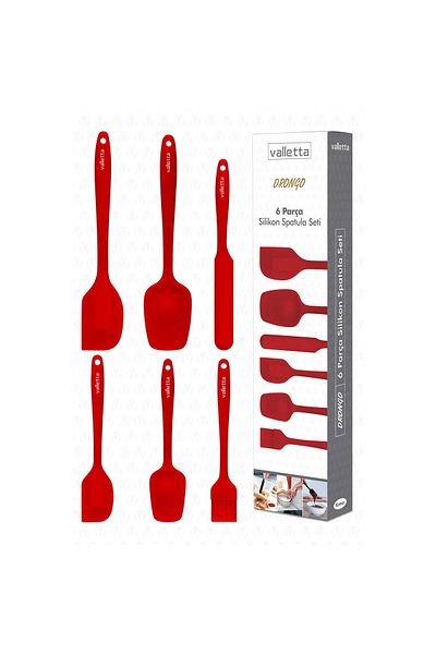 MATMEL Drongo 6-Piece Spatula Set - Red