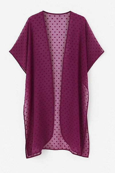 DİLARRA Boutique Purple Polka Dot Tulle Pareo