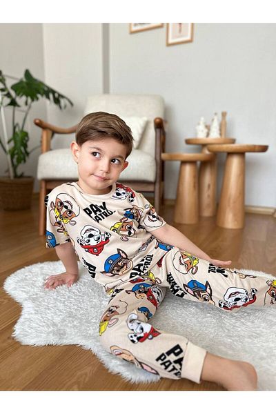 FYONCH Short Sleeve Printed Pajama Set