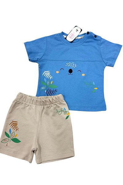 Esterella Baby Boy Combed Cotton Shorts Suit/ Combed Cotton Shorts Baby Suit