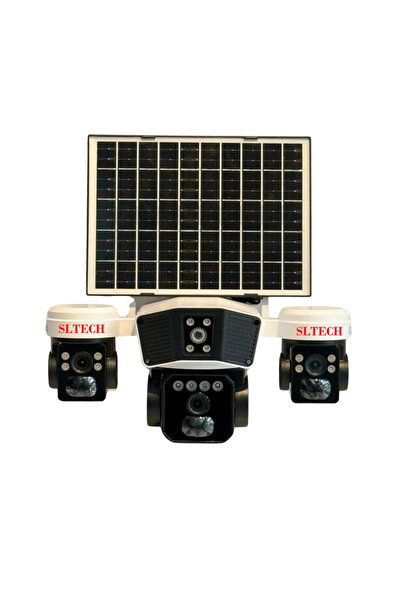 SLTECH 3936pro 3 Kameralı 2025 Yeni Nesil Yapay Zeka 9 Mp Solar Panelli 4g Si...