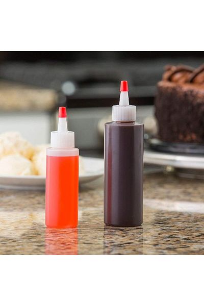 zola Decorating and plating containers set, 2 pieces, different sizes 60-120 ml, transparent white