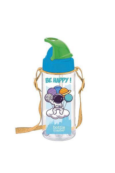 TEKNO İSTANBUL Tritan patterned flask 500 ml blue