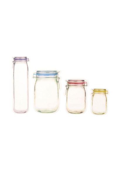 MATMEL With Love Jar Shaped Storage Bag - Transparent / Colorful
