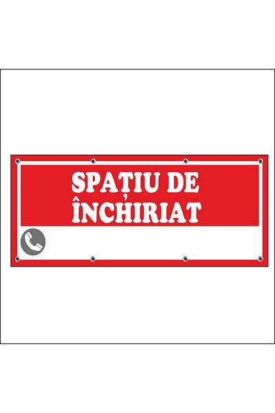 media Banner "Spatiu de inchiriat" model 2, 250 x 100 cm