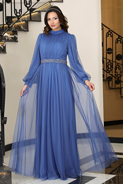 AHUNUR Tesettürde Mutluluk Alya Hijab Evening Dress